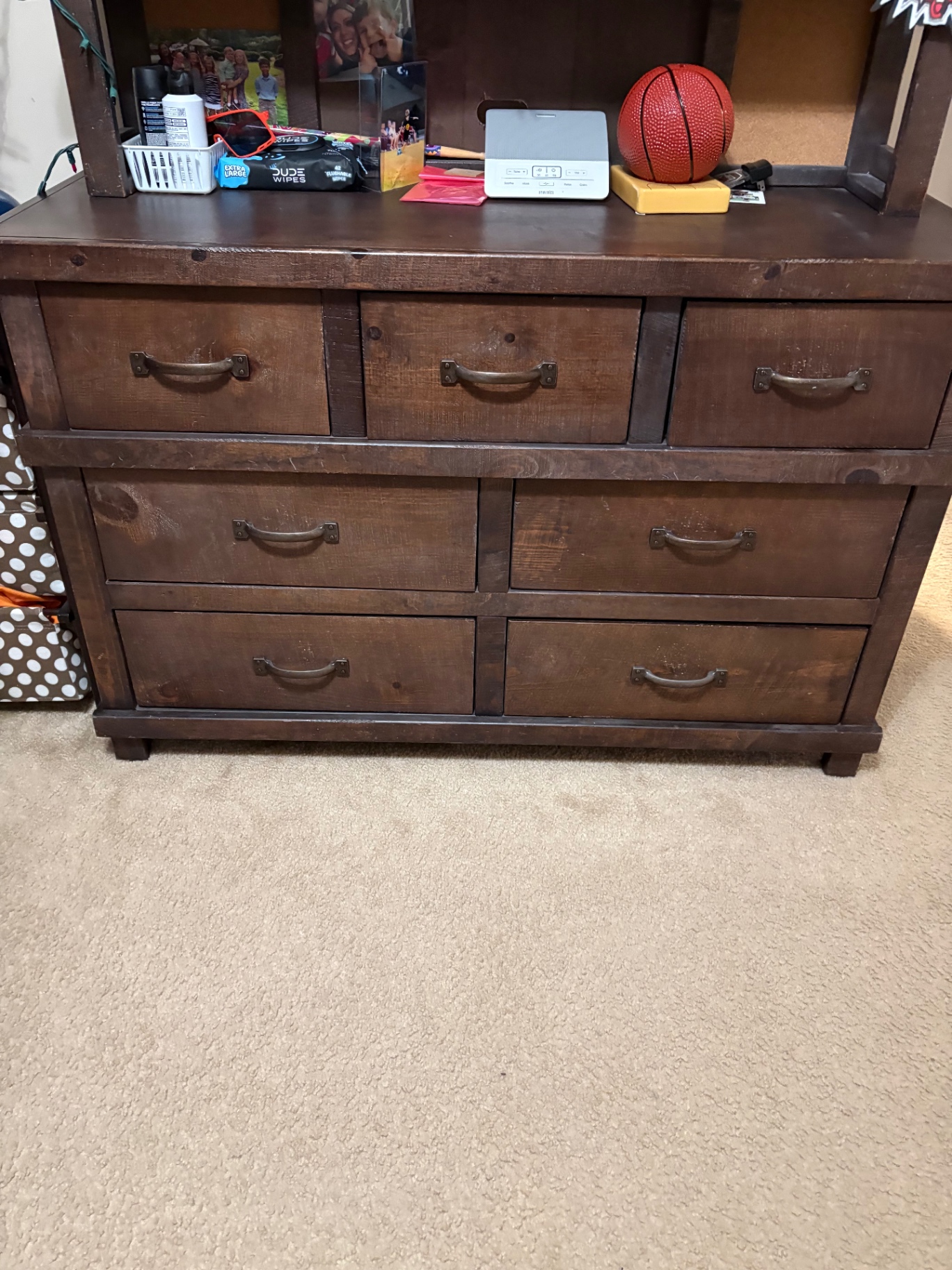 Dresser area — after